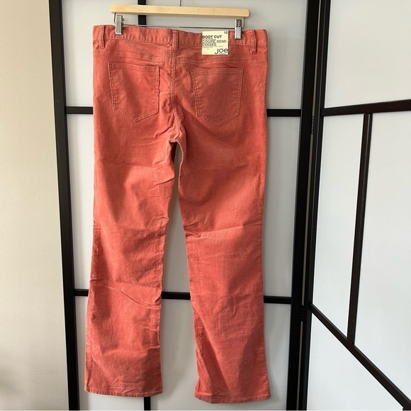 NWT Joe Fresh Salmon color Corduroy Low Rise Wide Leg Bootcut. Perfect for Fall - Picture 9 of 14